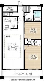 アトラスタワー西新宿 5階 間取り図