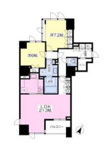 プレミスト六番町 3階 間取り図