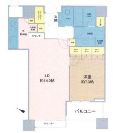 パークスクエア小石川 17階 間取り図