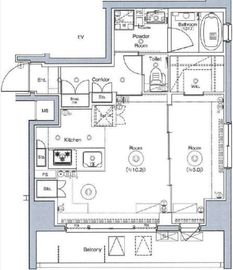 シーフォルム上野アジールコート 601 間取り図