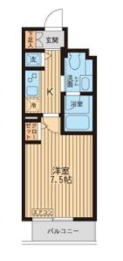 KDXレジデンス入谷 605 間取り図