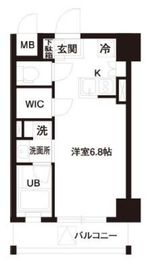 レジディア白金高輪 206 間取り図