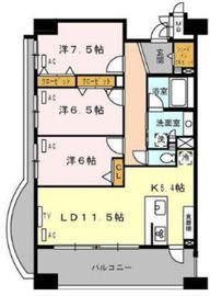 ロイヤルパークス西新井 301 間取り図