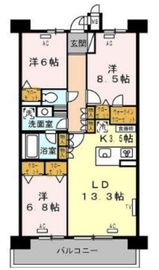 ロイヤルパークス西新井 536 間取り図