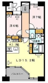 ロイヤルパークス西新井 1208 間取り図