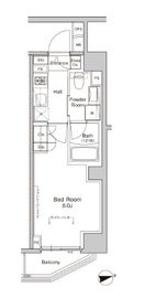 プラウドフラット門前仲町5 108 間取り図