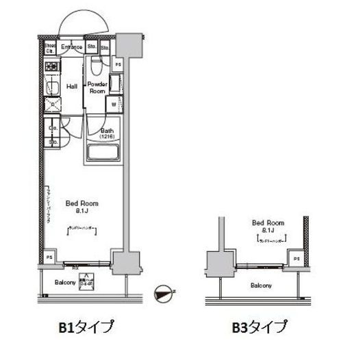 プラウドフラット門前仲町5 507 間取り図