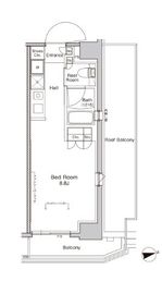 プラウドフラット門前仲町5 1004 間取り図