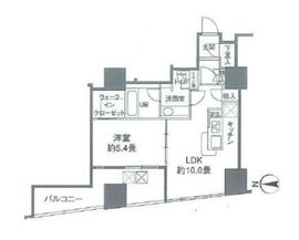 カスタリアタワー品川シーサイド 401 間取り図