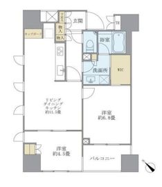 ブリリア銀座id 11階 間取り図