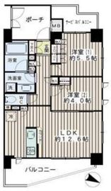 リビオ北品川 4階 間取り図