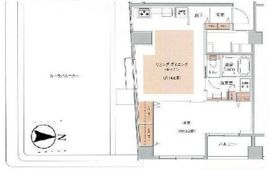 高輪グランドパームス 6階 間取り図