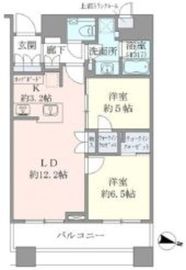 ブリリアタワーズ目黒 25階 間取り図