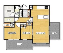 オーベル代々木上原 1階 間取り図