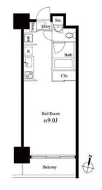 グレンパーク秋葉原イースト 803 間取り図