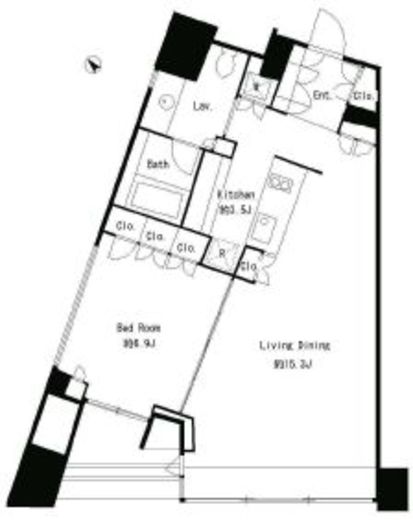 We Will 八丁堀 403 間取り図