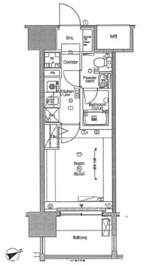 シーフォレシティ芝浦 9階 間取り図