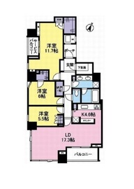 ブランズ四番町 12階 間取り図