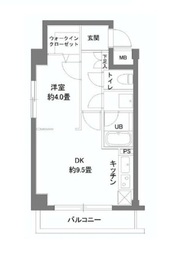 カスタリア千駄ヶ谷 101 間取り図