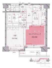 グラーサ神楽坂 6階 間取り図