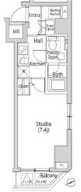 カーサスプレンディッド虎ノ門エスト 601 間取り図