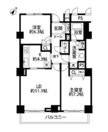 プラティーヌ田町 25 間取り図