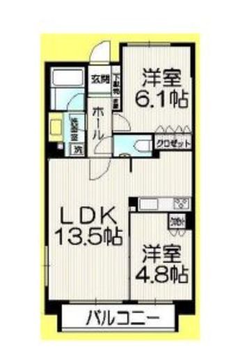 アトラス新宿柏木 4階 間取り図