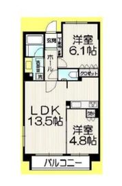 アトラス新宿柏木 4階 間取り図