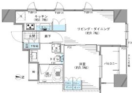 プレシス半蔵門 1103 間取り図