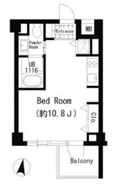JMFレジデンス世田谷三宿 504 間取り図