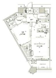 勝どきザ・タワー 36階 間取り図