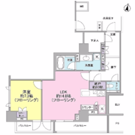 ブランズ渋谷常盤松 1階 間取り図