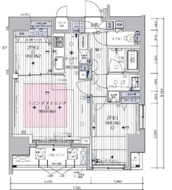 メインステージ三田アーバンスクエア 11階 間取り図