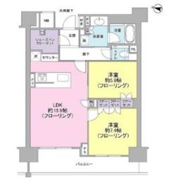 ブランズ渋谷常盤松 4階 間取り図