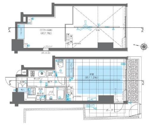 ZOOM神宮前 1階 間取り図