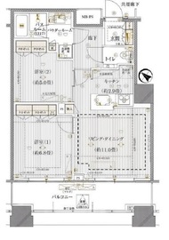 ル・サンク大崎ウィズタワー 5階 間取り図