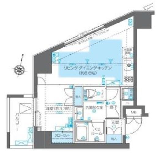 ZOOM神宮前 3階 間取り図