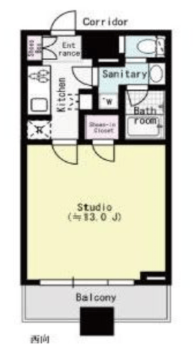 コンシェリア西新宿タワーズウエスト 6階 間取り図