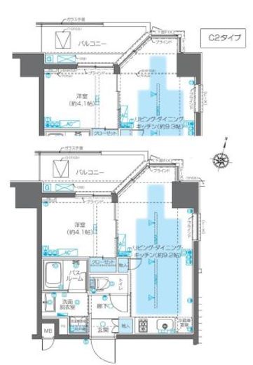 ZOOM神宮前 9階 間取り図