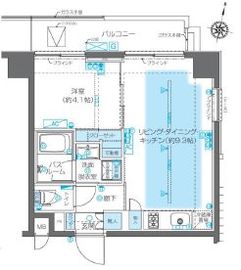 ZOOM神宮前 10階 間取り図