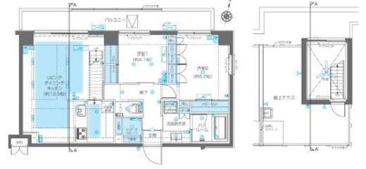 ZOOM神宮前 13階 間取り図