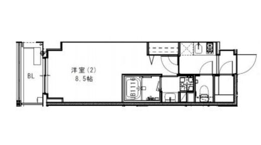 レジディア千駄木 502 間取り図