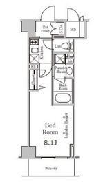 レジディア千駄木 310 間取り図