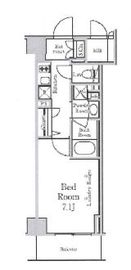 レジディア千駄木 409 間取り図