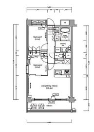 プレジリア代々木大山町 E301 間取り図