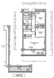 プレジリア代々木大山町 E101 間取り図