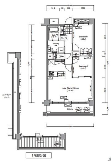 プレジリア代々木大山町 E304 間取り図