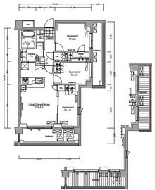 プレジリア代々木大山町 E102 間取り図