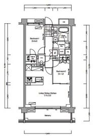 プレジリア代々木大山町 E103 間取り図