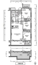 プレジリア代々木大山町 E105 間取り図